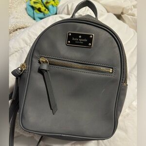 Kate Spade Mini Gray Backpack